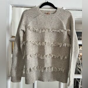 Vineyard vines cashmere wool fringe tassel sweater